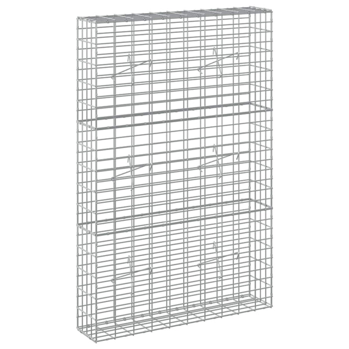 Gabion cu Sârmă de 3,5 mm și Plasă de 5x10 cm 100x20x150 cm WALTI