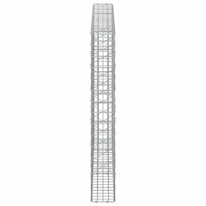 Gabion cu Sârmă de 3,5 mm și Plasă de 5x10 cm 250x20x150 cm WALTI