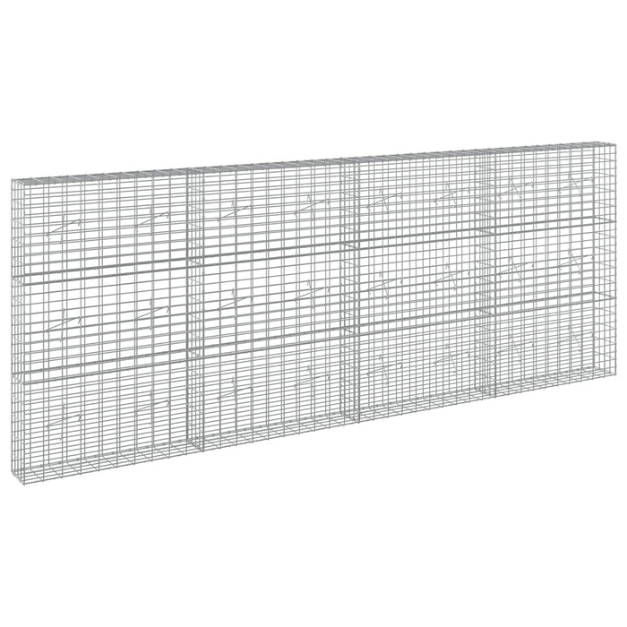 Gabion cu Sârmă de 3,5 mm și Plasă de 5x10 cm 400x20x150 cm WALTI