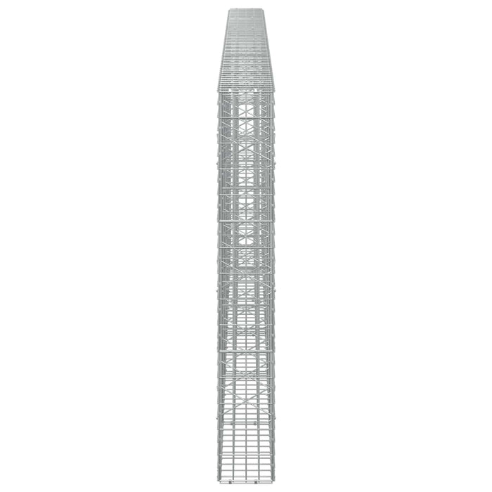 Gabion cu Sârmă de 3,5 mm și Plasă de 5x10 cm 600x20x150 cm WALTI
