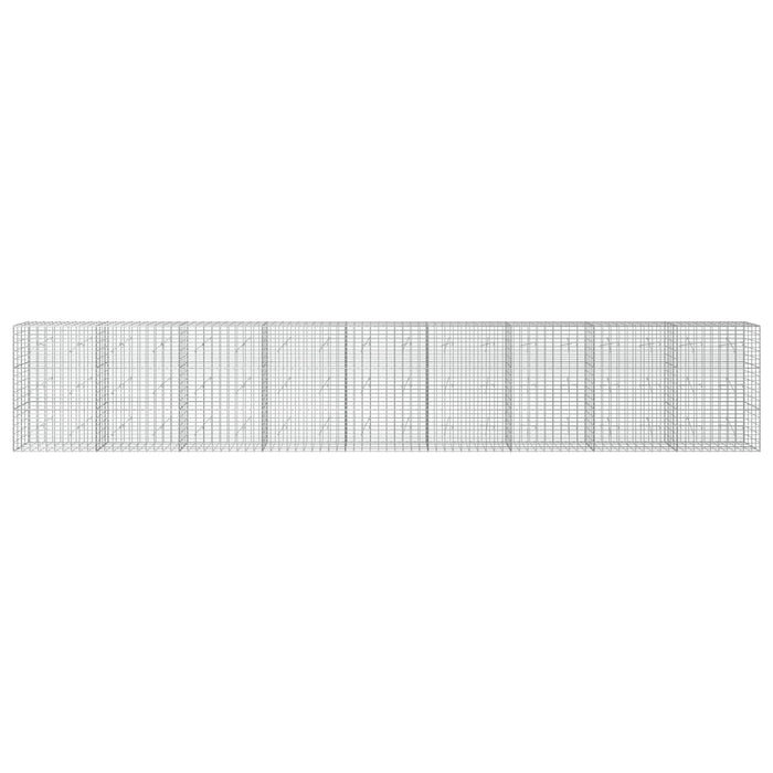 Gabion cu Sârmă de 3,5 mm și Plasă de 5x10 cm 900x20x150 cm WALTI