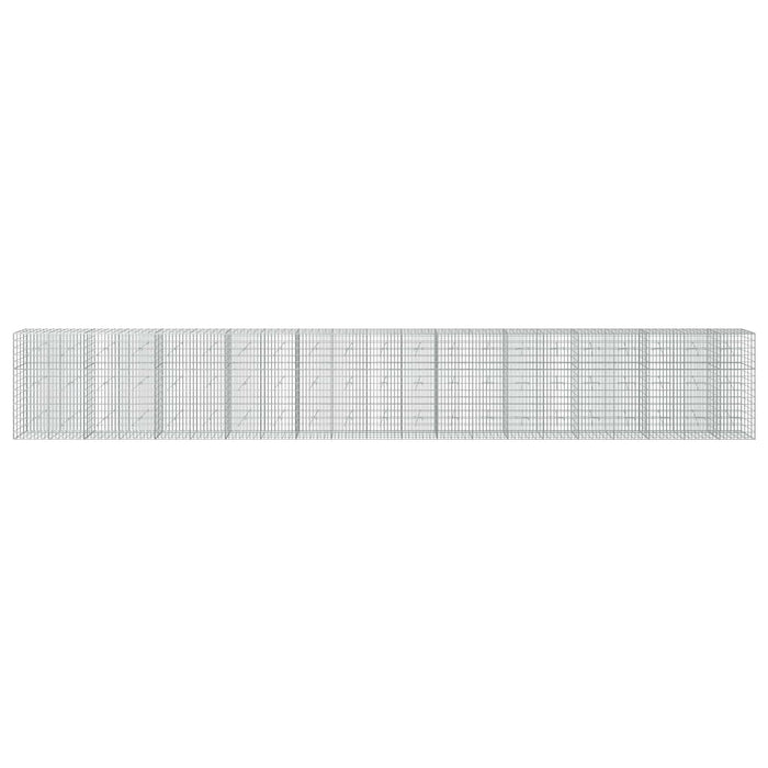 Gabion cu Sârmă de 3,5 mm și Plasă de 5x10 cm 1050x20x150 cm WALTI