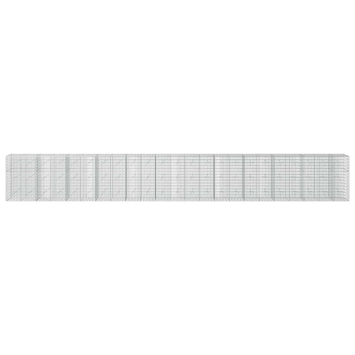 Gabion cu Sârmă de 3,5 mm și Plasă de 5x10 cm 1150x20x150 cm WALTI