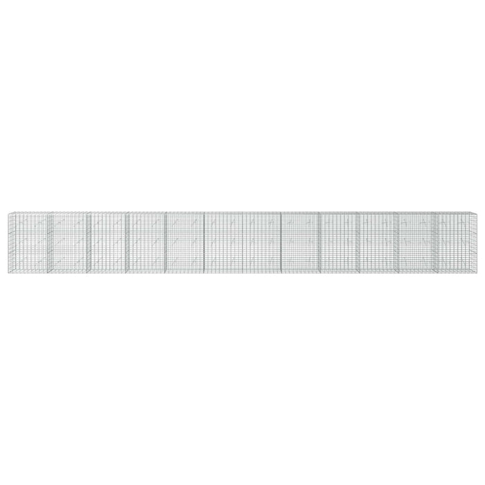 Gabion cu Sârmă de 3,5 mm și Plasă de 5x10 cm 1200x20x150 cm WALTI