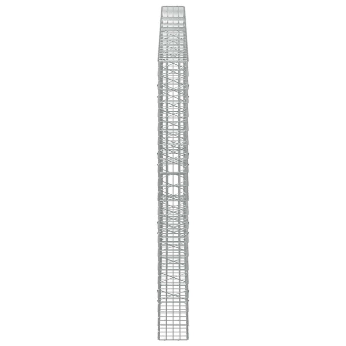 Gabion cu Sârmă de 3,5 mm și Plasă de 5x10 cm 400x20x200 cm WALTI