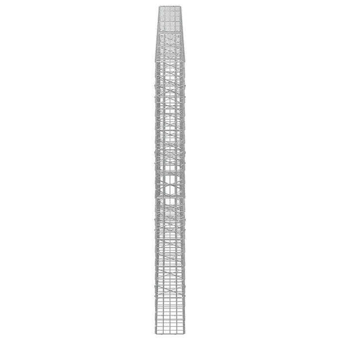 Gabion cu Sârmă de 3,5 mm și Plasă de 5x10 cm 450x20x200 cm WALTI