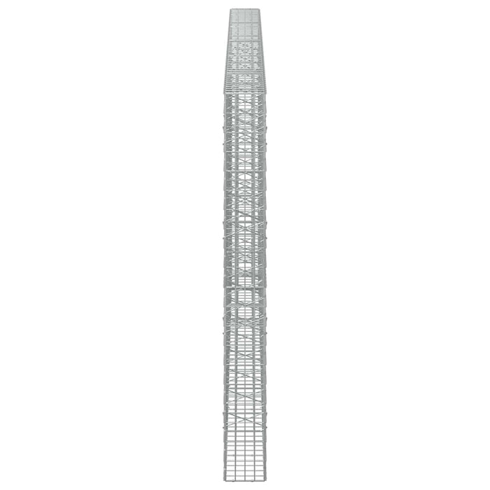 Gabion cu Sârmă de 3,5 mm și Plasă de 5x10 cm 550x20x200 cm WALTI
