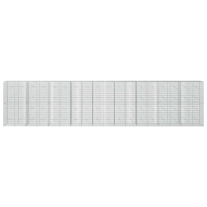 Gabion cu Sârmă de 3,5 mm și Plasă de 5x10 cm 900x20x200 cm WALTI