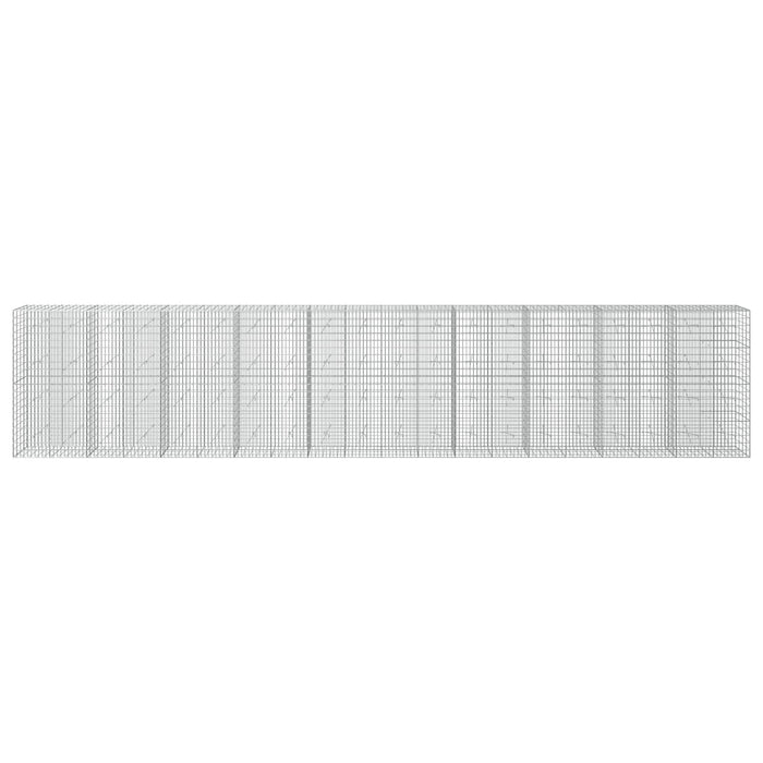 Gabion cu Sârmă de 3,5 mm și Plasă de 5x10 cm 1000x20x200 cm WALTI