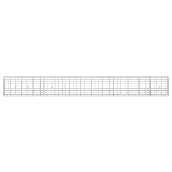 Gabion cu Sârmă de 3,5 mm și Plasă de 5x10 cm 450x30x50 cm WALTI