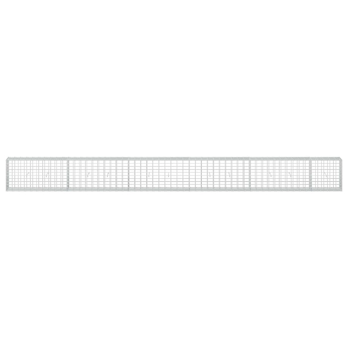 Gabion cu Sârmă de 3,5 mm și Plasă de 5x10 cm 550x30x50 cm WALTI