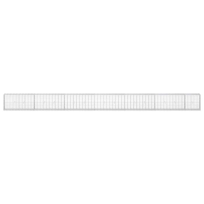 Gabion cu Sârmă de 3,5 mm și Plasă de 5x10 cm 650x30x50 cm WALTI