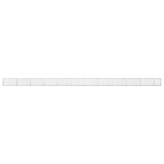 Gabion cu Sârmă de 3,5 mm și Plasă de 5x10 cm 1150x30x50 cm WALTI
