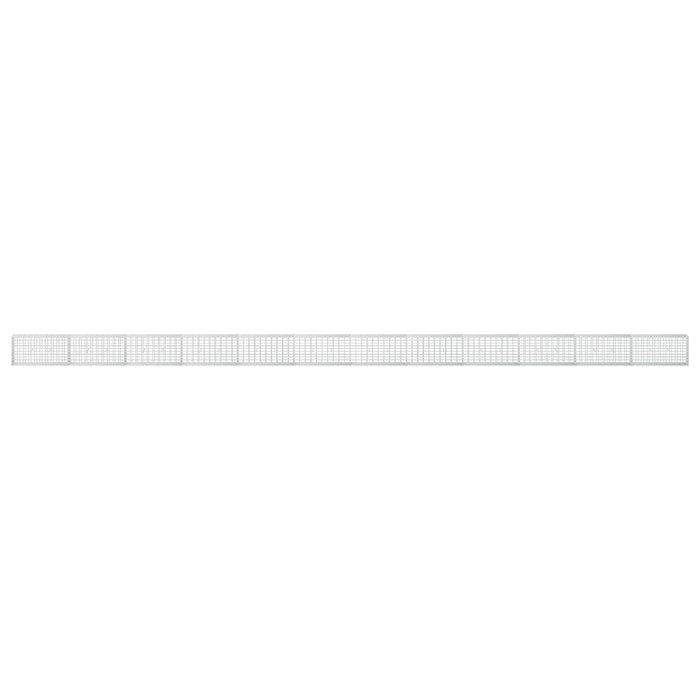 Gabion cu Sârmă de 3,5 mm și Plasă de 5x10 cm 1200x30x50 cm WALTI