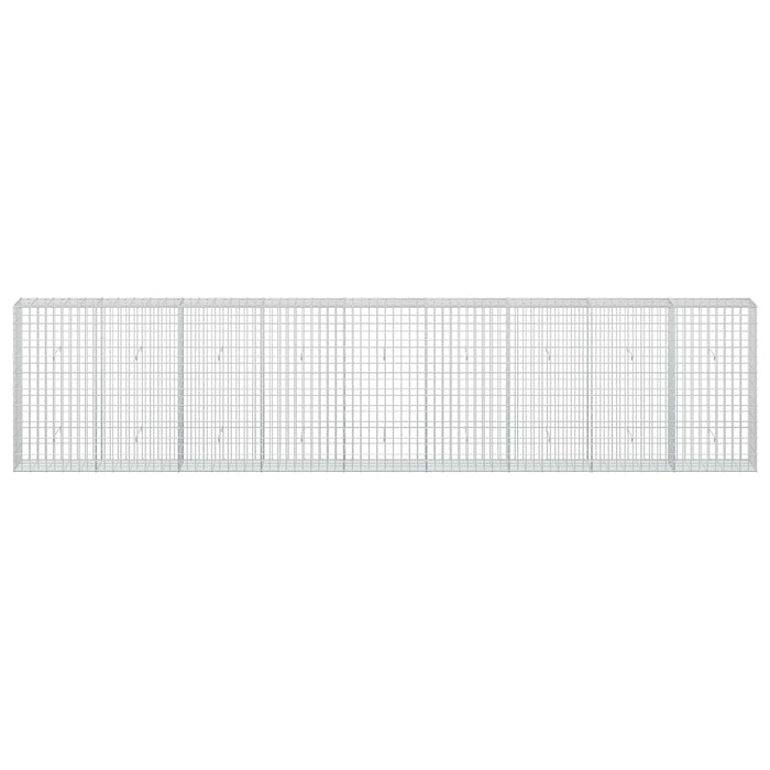 Gabion cu Sârmă de 3,5 mm și Plasă de 5x10 cm 450x30x100 cm WALTI