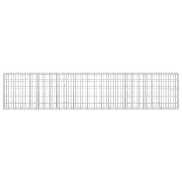 Gabion cu Sârmă de 3,5 mm și Plasă de 5x10 cm 500x30x100 cm WALTI