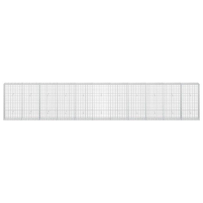 Gabion cu Sârmă de 3,5 mm și Plasă de 5x10 cm 550x30x100 cm WALTI