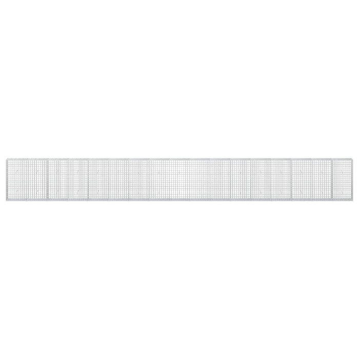 Gabion cu Sârmă de 3,5 mm și Plasă de 5x10 cm 850x30x100 cm WALTI