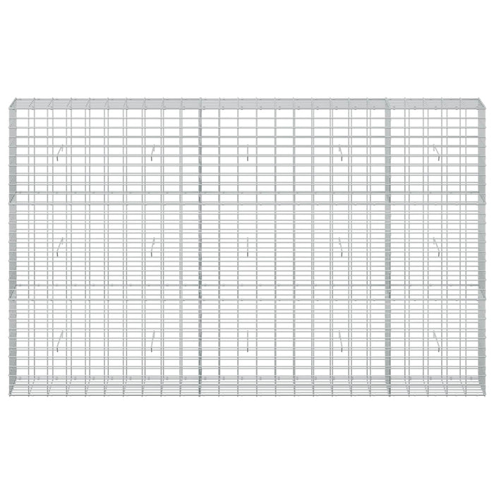 Gabion cu Sârmă de 3,5 mm și Plasă de 5x10 cm 250x30x150 cm - WALTI WALTI