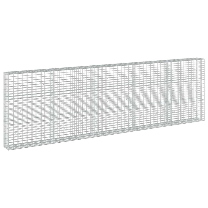 Gabion cu Sârmă de 3,5 mm și Plasă de 5x10 cm 500x30x150 cm WALTI