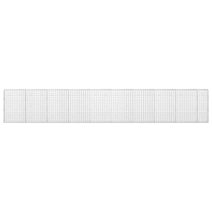 Gabion cu Sârmă de 3,5 mm și Plasă de 5x10 cm 950x30x150 cm WALTI
