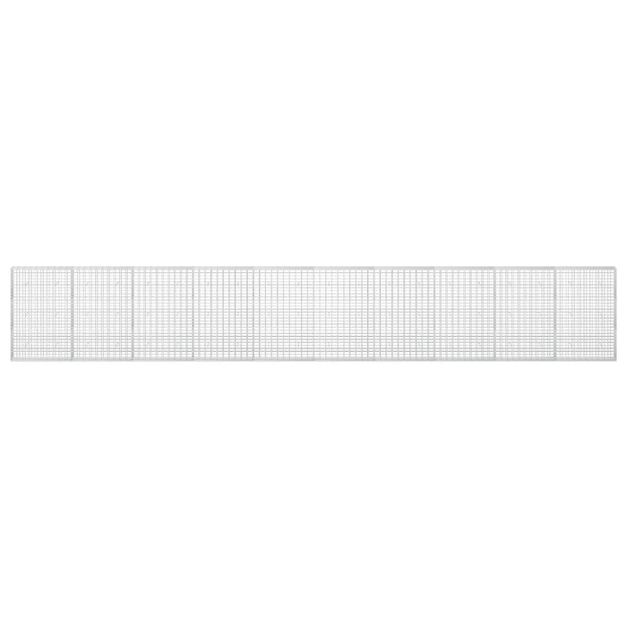 Gabion cu Sârmă de 3,5 mm și Plasă de 5x10 cm 1000x30x150 cm WALTI