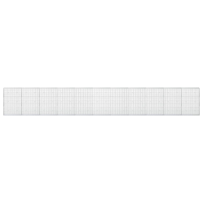 Gabion cu Sârmă de 3,5 mm și Plasă de 5x10 cm 1100x30x150 cm WALTI