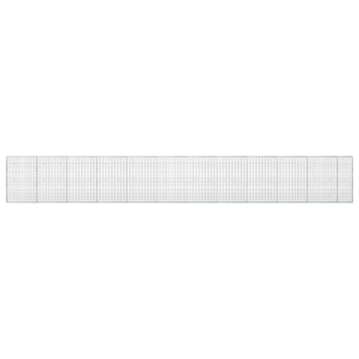 Gabion cu Sârmă de 3,5 mm și Plasă de 5x10 cm 1150x30x150 cm WALTI