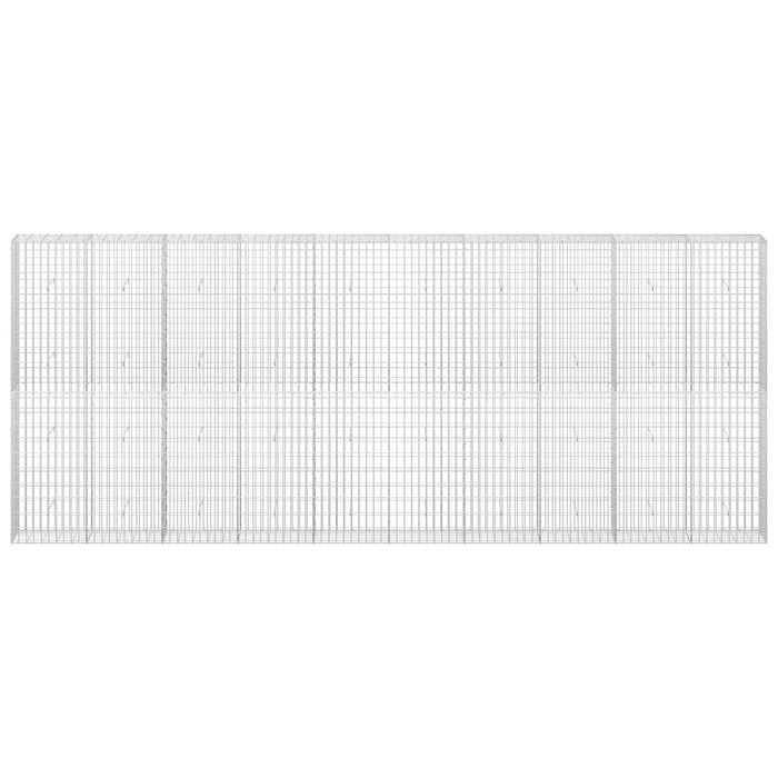 Gabion cu Sârmă de 3,5 mm și Plasă de 5x10 cm 500x30x200 cm WALTI