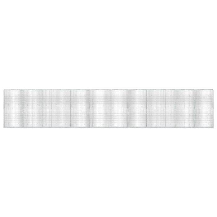 Gabion cu Sârmă de 3,5 mm și Plasă de 5x10 cm 1100x30x200 cm WALTI
