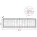 Gabion cu Sârmă de 3,5 mm și Plasă de 5x10 cm 200x50x50 cm - WALTI WALTI