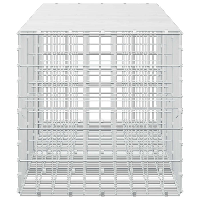 Gabion cu Sârmă de 3,5 mm și Plasă de 5x10 cm 400x50x50 cm WALTI