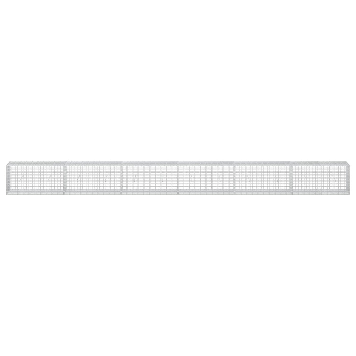 Gabion cu Sârmă de 3,5 mm și Plasă de 5x10 cm 600x50x50 cm WALTI