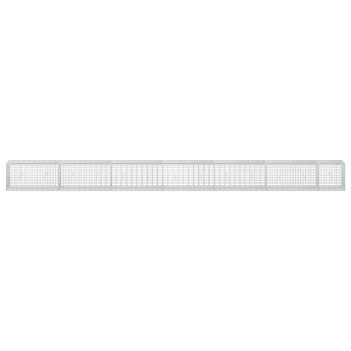 Gabion cu Sârmă de 3,5 mm și Plasă de 5x10 cm 650x50x50 cm WALTI
