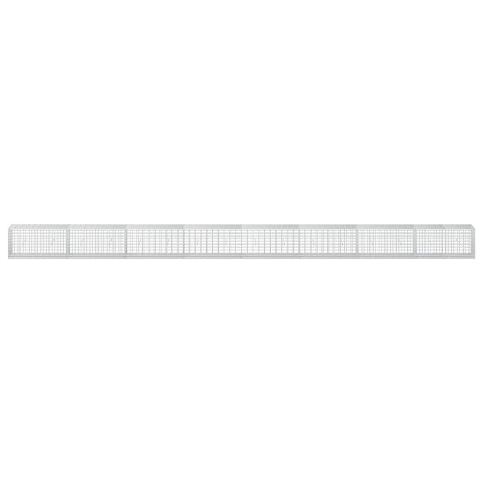 Gabion cu Sârmă de 3,5 mm și Plasă de 5x10 cm 800x50x50 cm WALTI