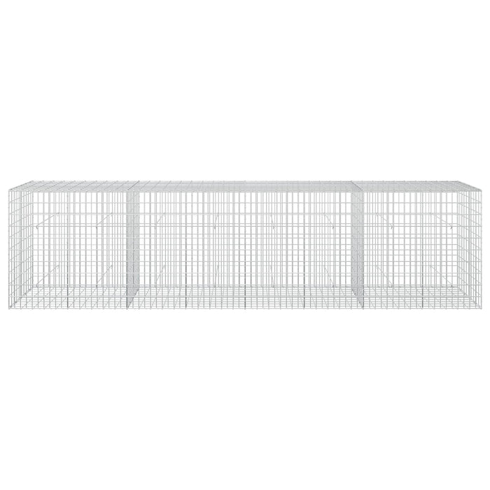 Gabion cu Sârmă de 3,5 mm și Plasă de 5x10 cm 400x50x100 cm WALTI