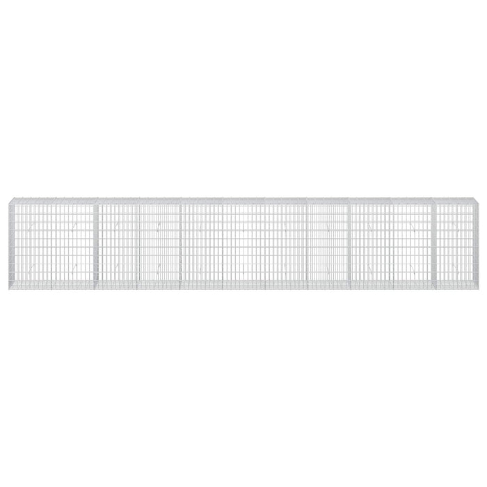 Gabion cu Sârmă de 3,5 mm și Plasă de 5x10 cm 550x50x100 cm WALTI