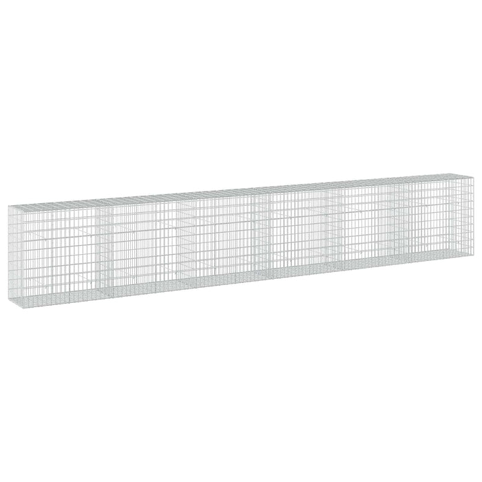 Gabion cu Sârmă de 3,5 mm și Plasă de 5x10 cm 600x50x100 cm WALTI