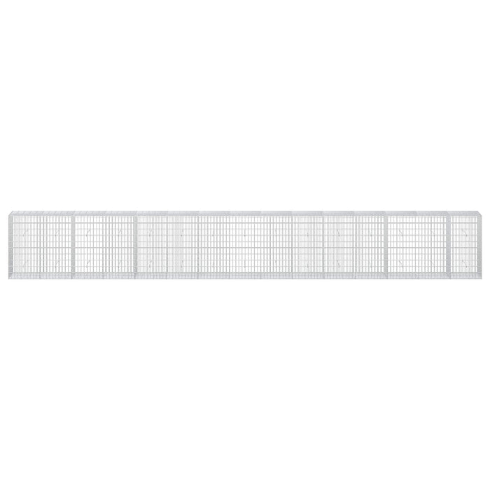 Gabion cu Sârmă de 3,5 mm și Plasă de 5x10 cm 750x50x100 cm WALTI