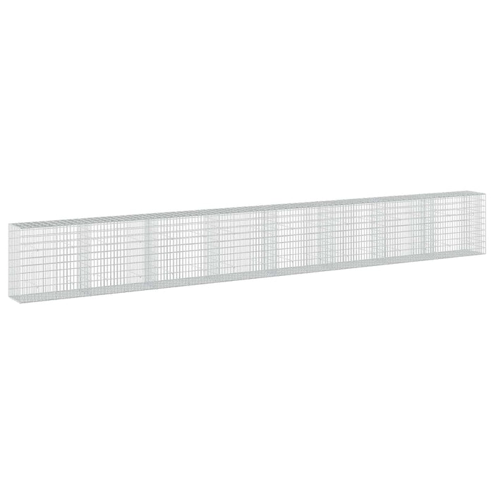 Gabion cu Sârmă de 3,5 mm și Plasă de 5x10 cm 800x50x100 cm WALTI