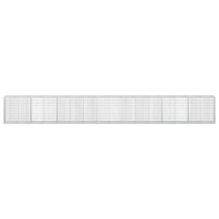 Gabion cu Sârmă de 3,5 mm și Plasă de 5x10 cm 800x50x100 cm WALTI