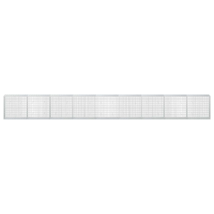 Gabion cu Sârmă de 3,5 mm și Plasă de 5x10 cm 900x50x100 cm WALTI