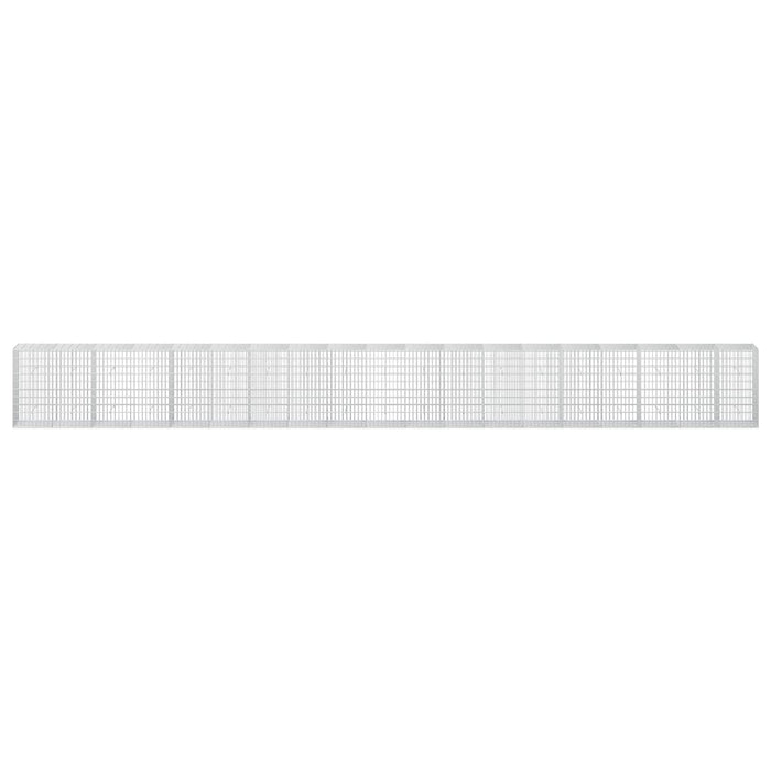 Gabion cu Sârmă de 3,5 mm și Plasă de 5x10 cm 950x50x100 cm WALTI