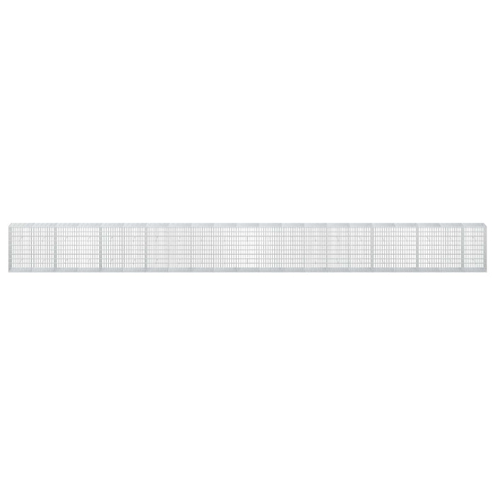 Gabion cu Sârmă de 3,5 mm și Plasă de 5x10 cm 1050x50x100 cm WALTI
