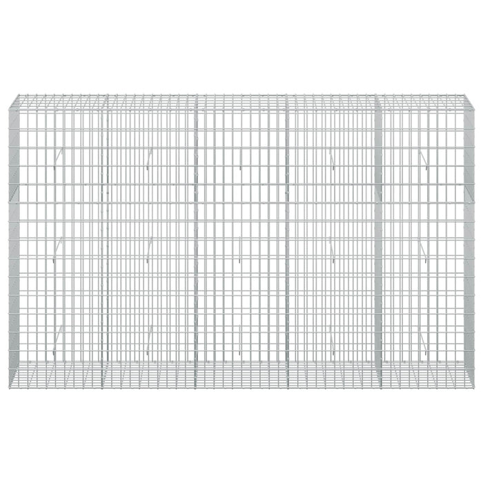 Gabion cu Sârmă de 3,5 mm și Plasă de 5x10 cm 250x50x150 cm WALTI