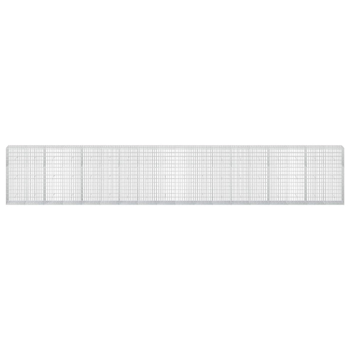 Gabion cu Sârmă de 3,5 mm și Plasă de 5x10 cm 900x50x150 cm WALTI