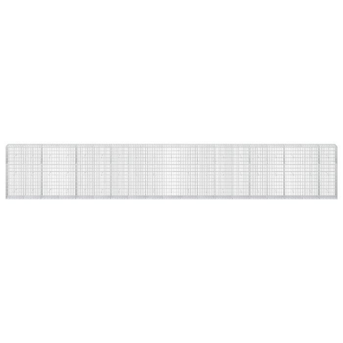 Gabion cu Sârmă de 3,5 mm și Plasă de 5x10 cm 950x50x150 cm WALTI