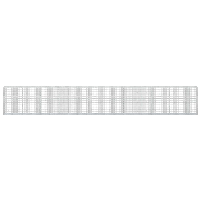 Gabion cu Sârmă de 3,5 mm și Plasă de 5x10 cm 1050x50x150 cm WALTI
