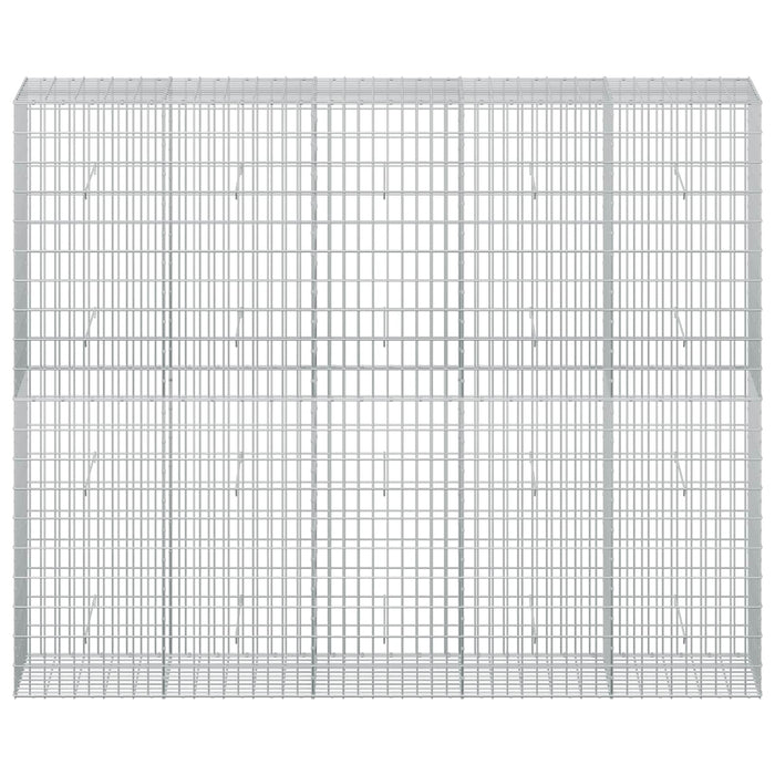 Gabion cu Sârmă de 3,5 mm și Plasă de 5x10 cm 250x50x200 cm - WALTI WALTI