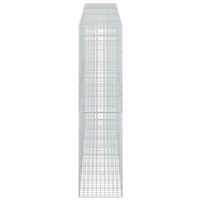 Gabion cu Sârmă de 3,5 mm și Plasă de 5x10 cm 400x50x200 cm WALTI